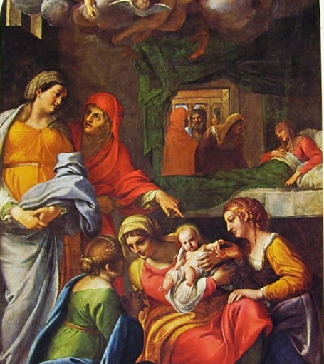 Annibale Carracci: Natività della Vergine cm. 274 x 155 Louvre di Parigi.
